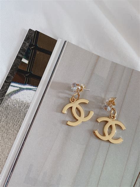 repurposed chanel earrings|second hand chanel jewellery.